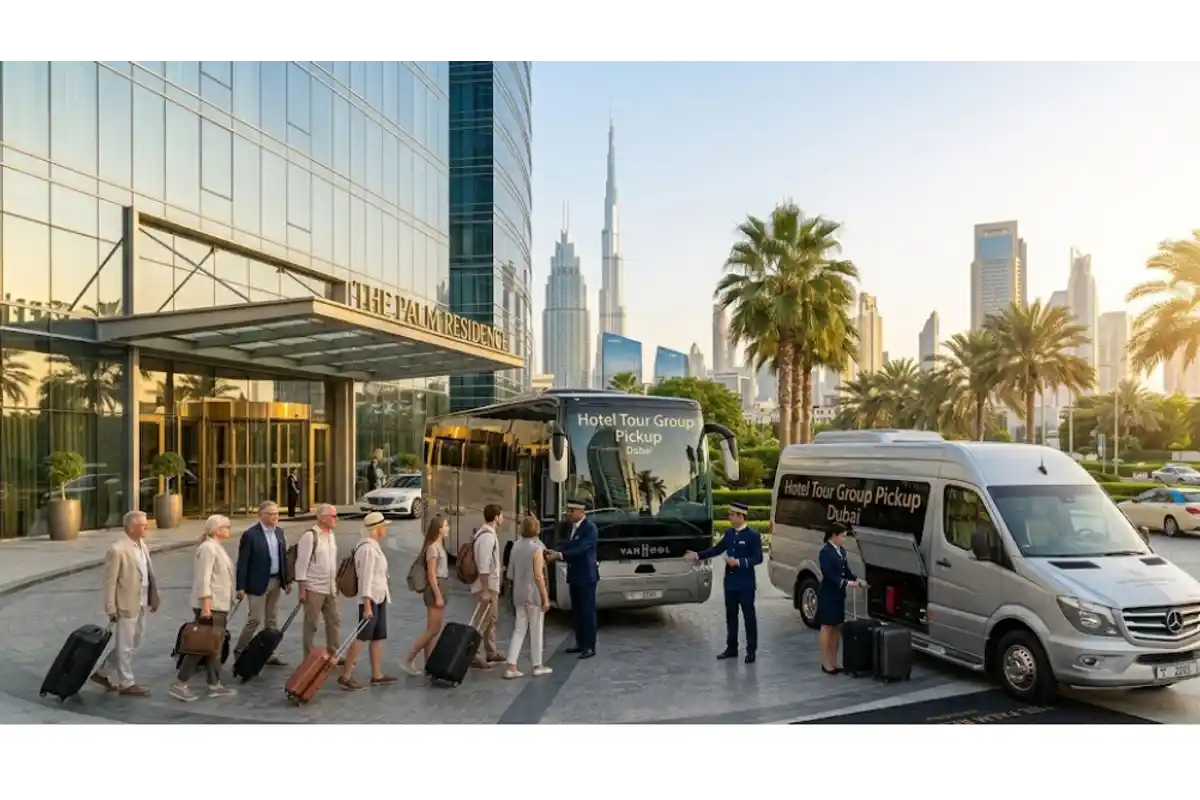 Hotel tour group pickup in Dubai